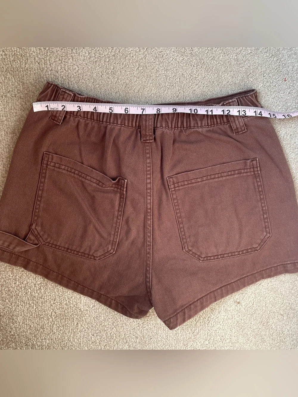 Wild Fable Brown Super High-Rise Utility Shorts, Size 6